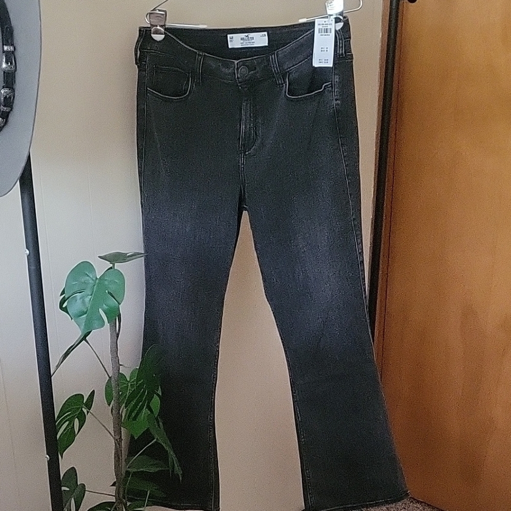 Hollister Dark Gray Denim Jeans in 14R